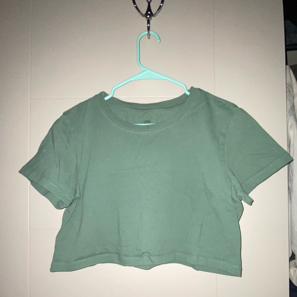 Urban Outfitters Forest Green Crop Top